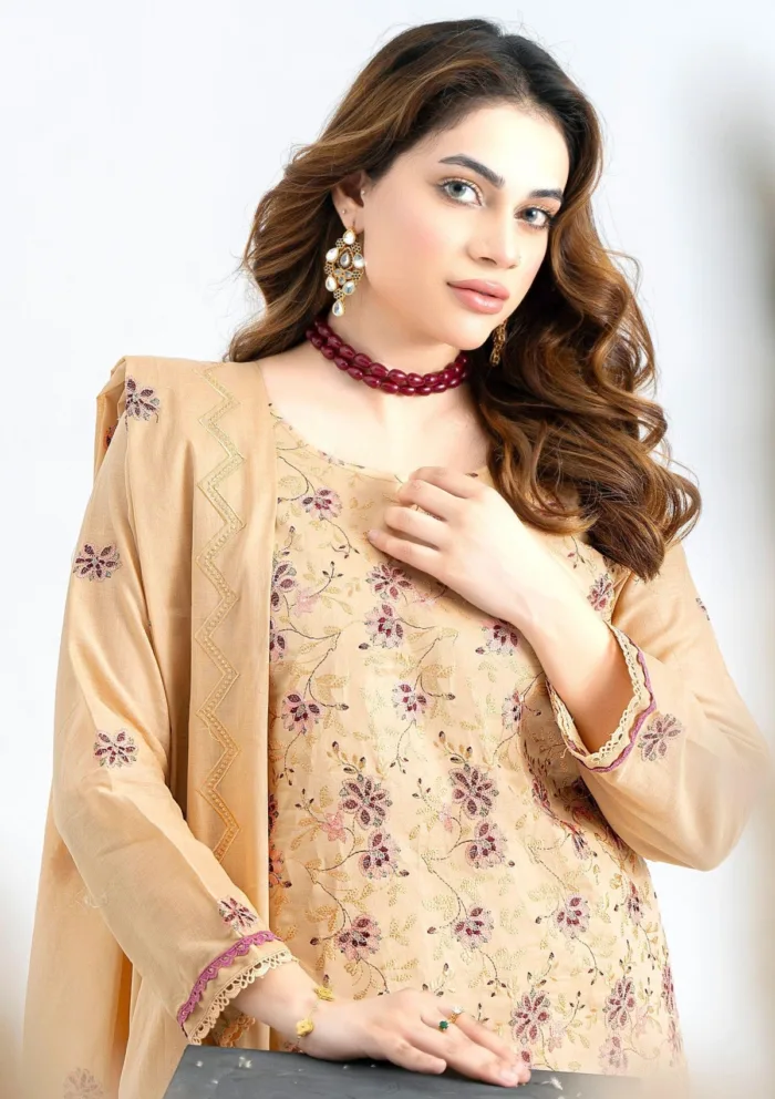 Mashah MDN25 02 Dur-e-Nayab Luxury Lawn Collection - Image 4