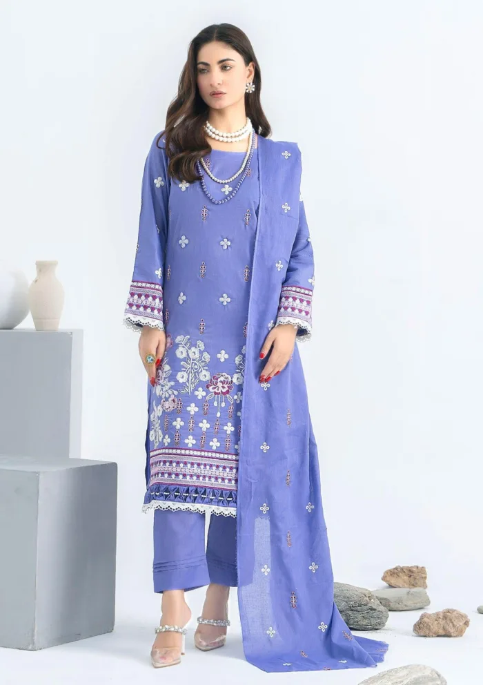 Mashah MDN25 04 Dur-e-Nayab Luxury Lawn Collection - Image 3