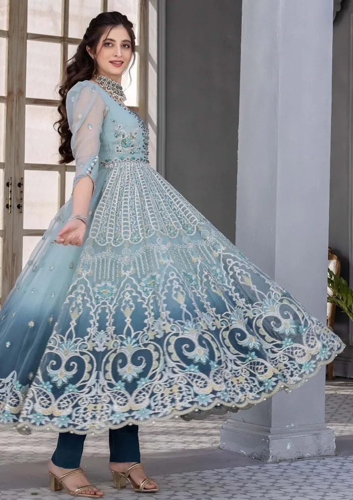 Meem Organza Handwork D 01 Amor Luxury Lawn Collection - Image 2