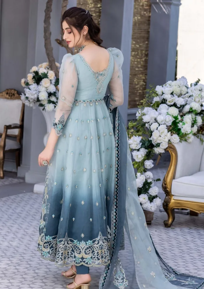 Meem Organza Handwork D 01 Amor Luxury Lawn Collection - Image 3