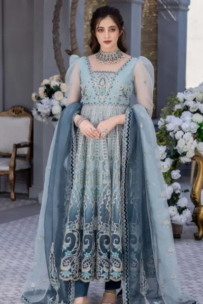 Meem Organza Handwork D 01