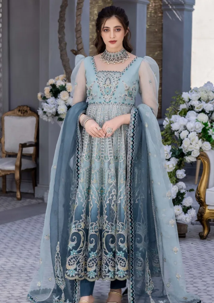 Meem Organza Handwork D 01