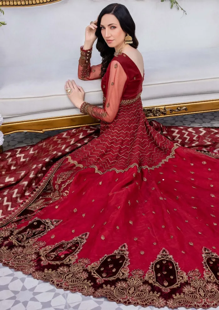 Meem Organza Handwork D 03 Amor Luxury Lawn Collection - Image 5