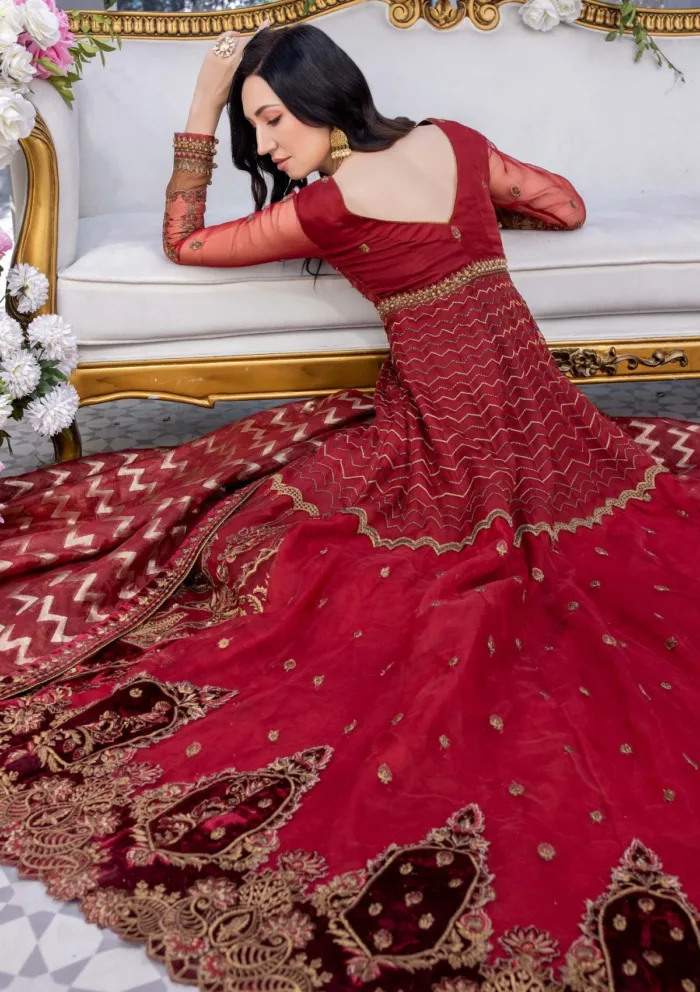 Meem Organza Handwork D 03 Amor Luxury Lawn Collection - Image 6
