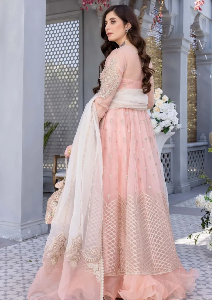 Meem Organza Handwork D 04 Amor Luxury Lawn Collection - Image 2