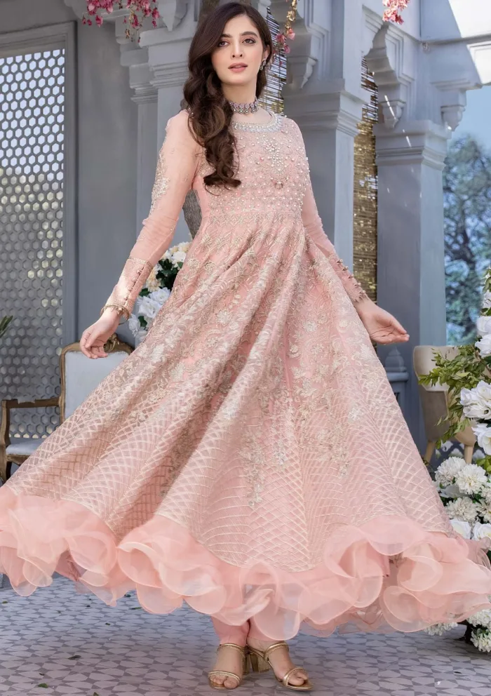 Meem Organza Handwork D 04 Amor Luxury Lawn Collection - Image 5
