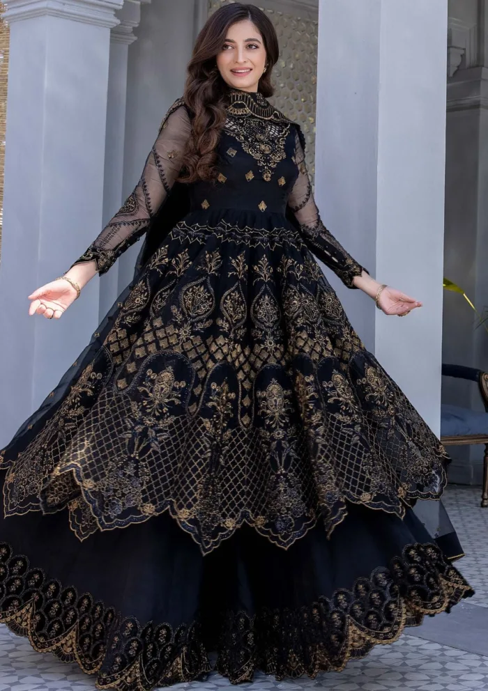 Meem Organza Handwork D 05 Amor Luxury Lawn Collection - Image 2