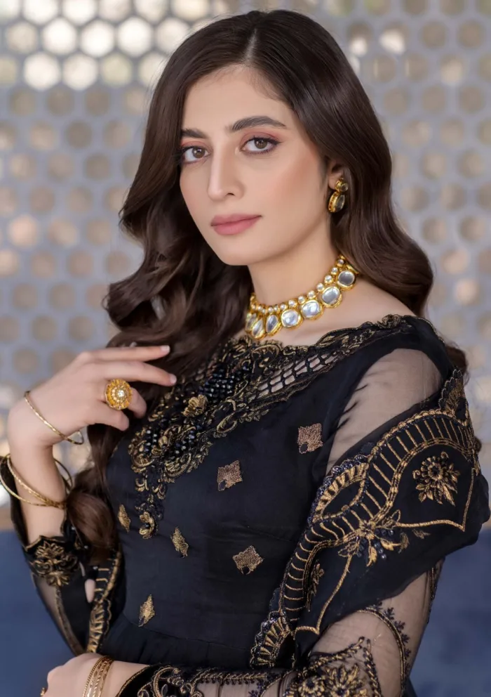 Meem Organza Handwork D 05 Amor Luxury Lawn Collection - Image 4