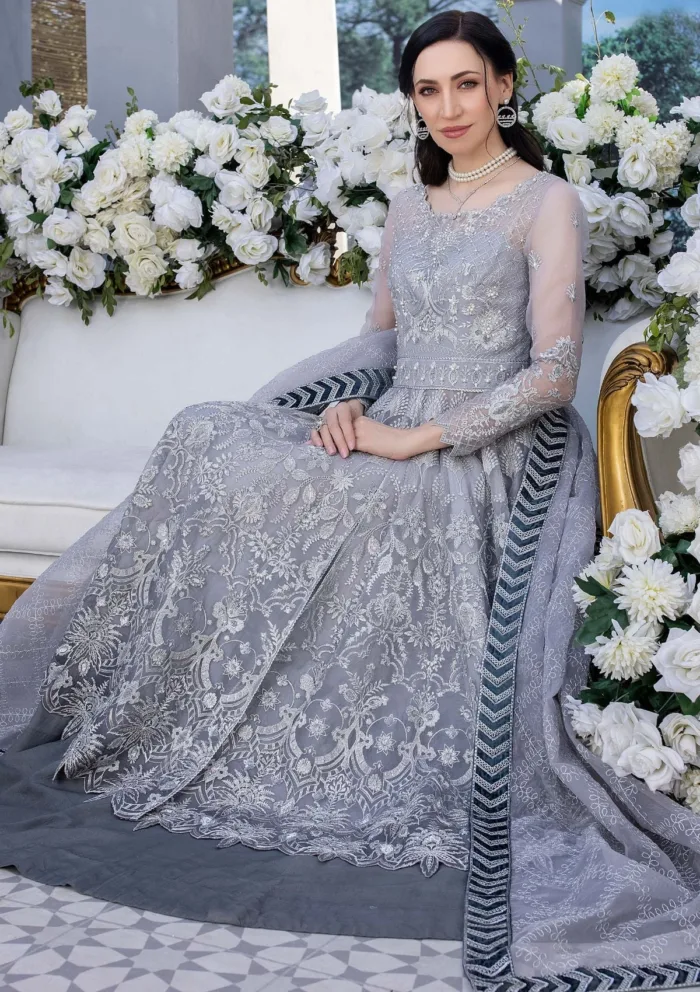 Meem Organza Handwork D 07 Amor Luxury Lawn Collection - Image 2