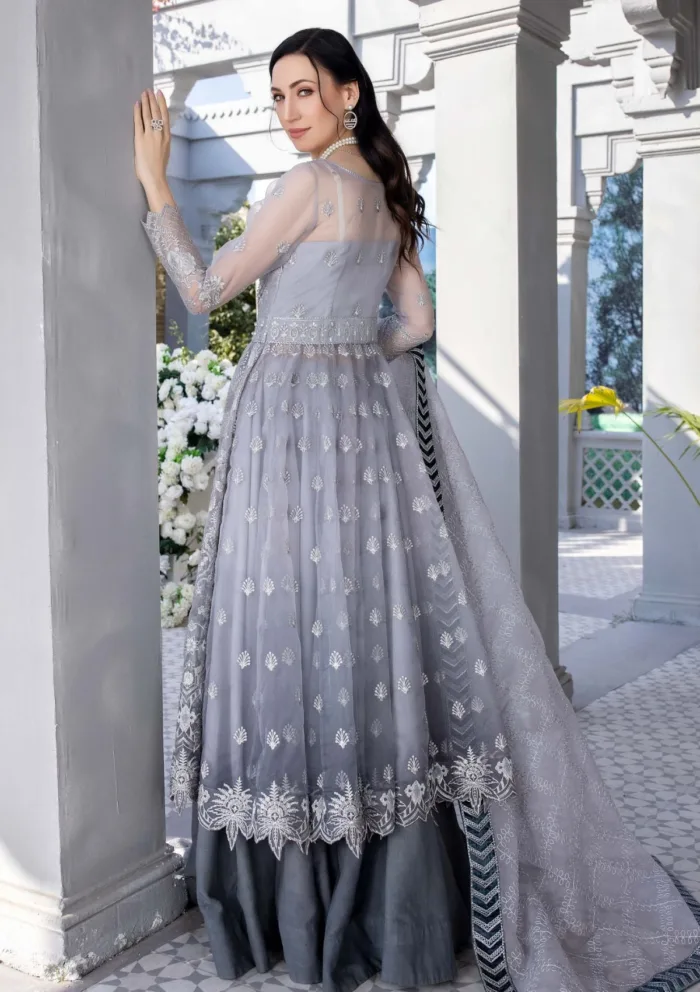 Meem Organza Handwork D 07 Amor Luxury Lawn Collection - Image 4