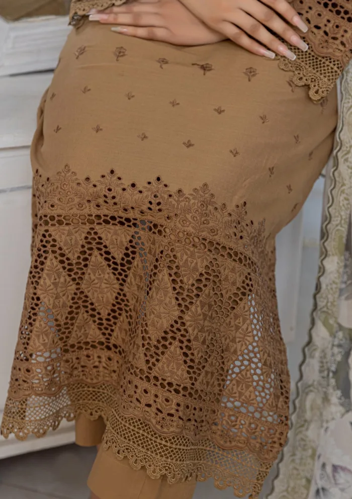 Meemsey Chikankari Unstitched 25 MB 03 Bareeza Luxury Lawn Collection - Image 4