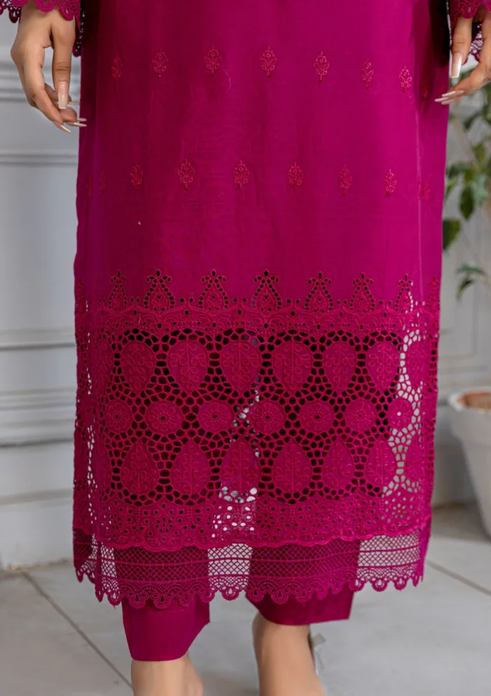 Meemsey Chikankari Unstitched 25 MB 06 Bareeza Luxury Lawn Collection - Image 4