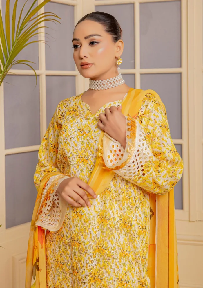 Meemsey Luxury Festive 25 MRL 06 Rang Kari Lawn Collection - Image 3