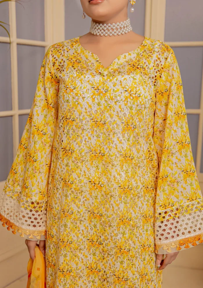Meemsey Luxury Festive 25 MRL 06 Rang Kari Lawn Collection - Image 5