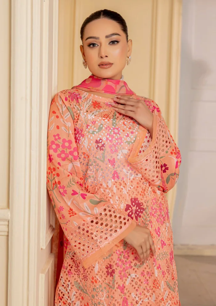 Meemsey Luxury Festive 25 MRL 08 Rang Kari Lawn Collection - Image 4