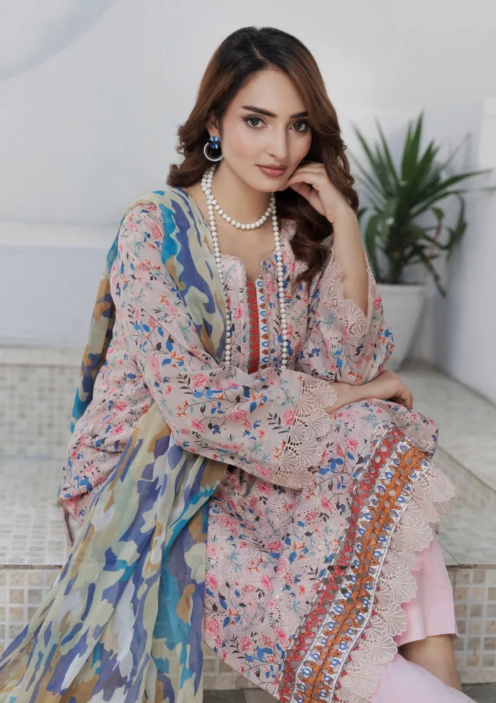Meemsey Luxury Festive MSF25 08 Sui Dhaga Lawn Collection - Image 3