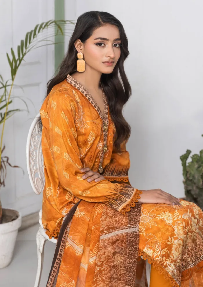 Meemsey MRQ25 03 Rashq-e-Qamar Luxury Lawn Collection - Image 3