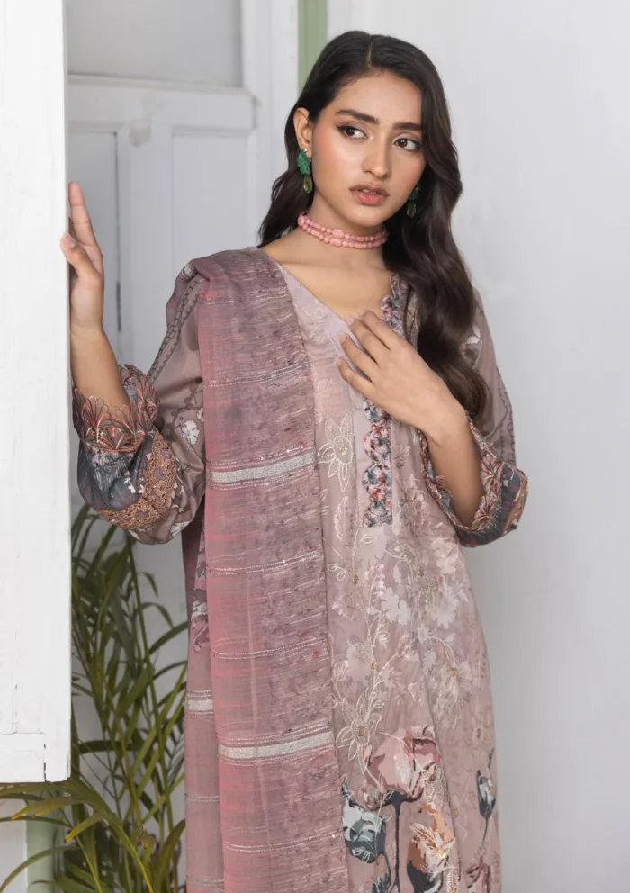 Meemsey MRQ25 04 Rashq-e-Qamar Luxury Lawn Collection - Image 4