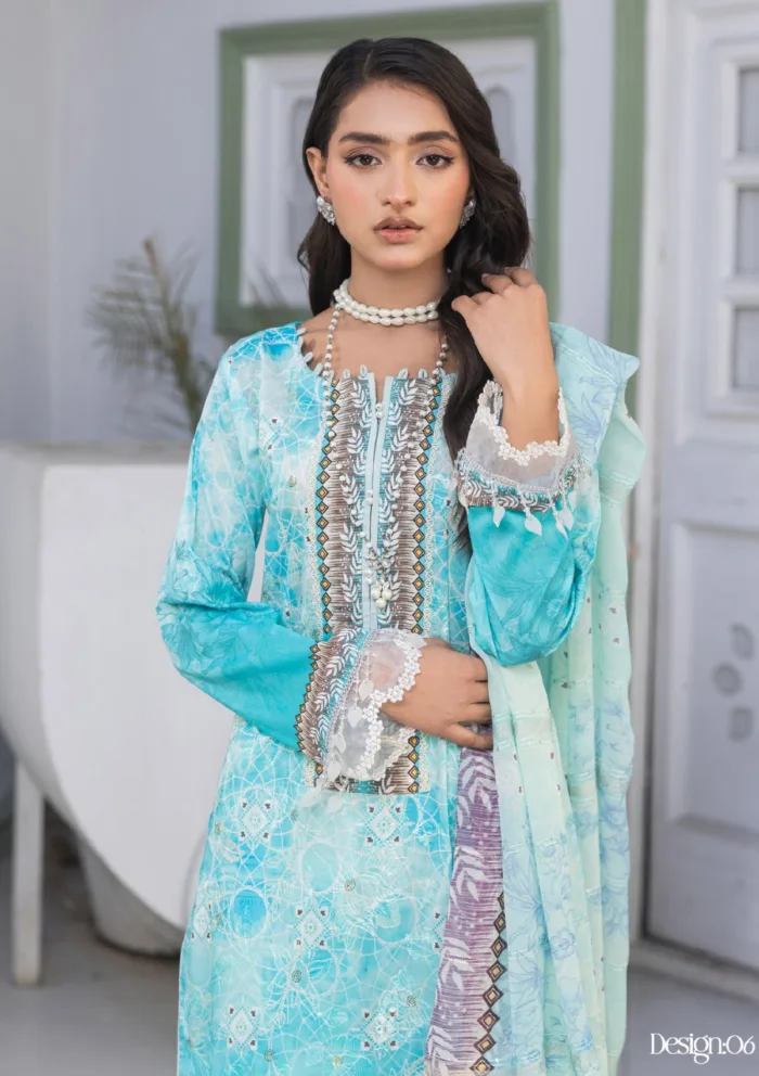 Meemsey MRQ25 06 Rashq-e-Qamar Luxury Lawn Collection - Image 4
