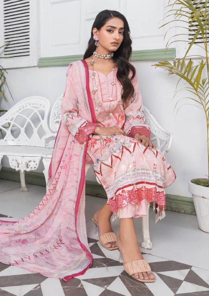 Meemsey MRQ25 08 Rashq-e-Qamar Luxury Lawn Collection - Image 2