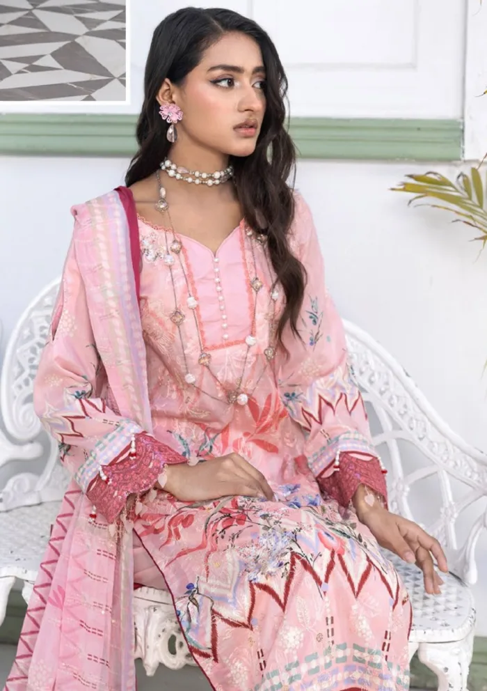 Meemsey MRQ25 08 Rashq-e-Qamar Luxury Lawn Collection - Image 4
