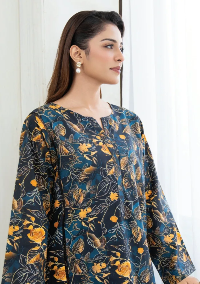 Meerak Charm Botanical Bloom 25 Luxury Lawn Collection - Image 2
