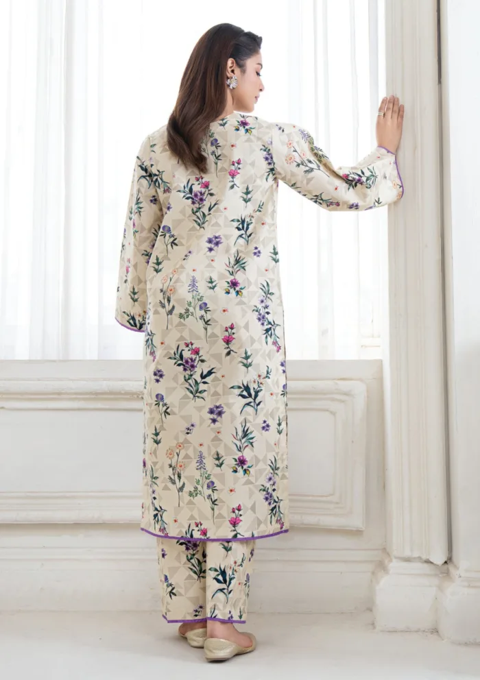 Meerak Gleam Botanical Bloom 25 Luxury Lawn Collection - Image 3