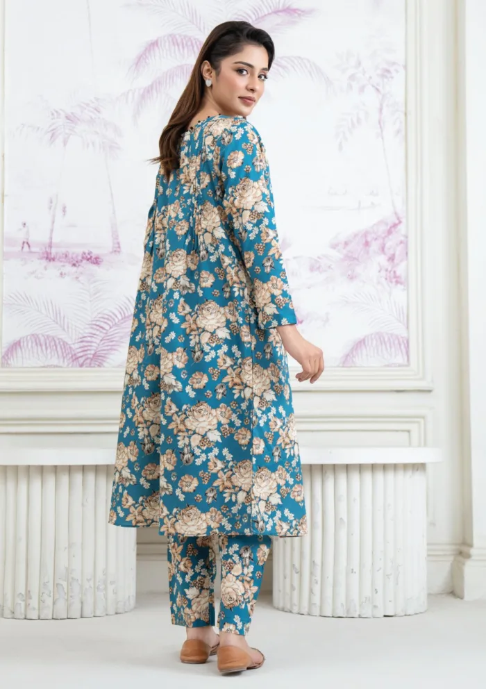 Meerak Glowtide Botanical Bloom 25 Luxury Lawn Collection - Image 2