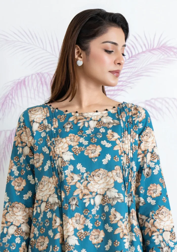 Meerak Glowtide Botanical Bloom 25 Luxury Lawn Collection - Image 3