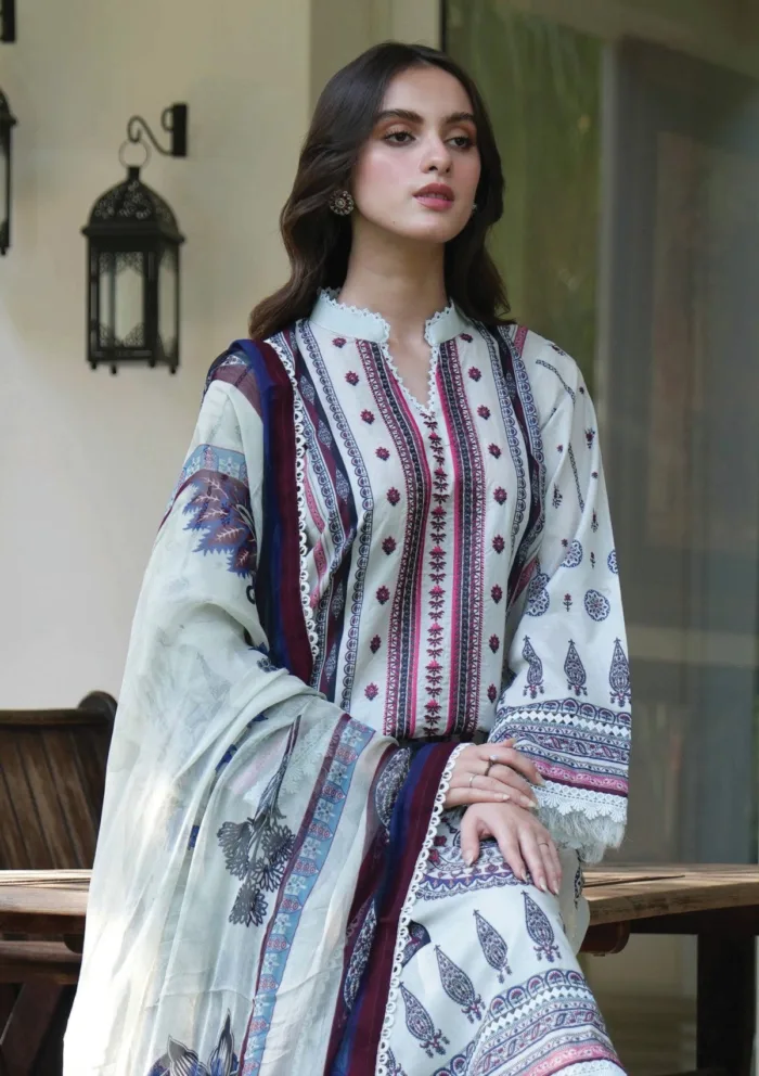 Meerak Kelly Summer Wine 25 Luxury Lawn Collection - Image 2