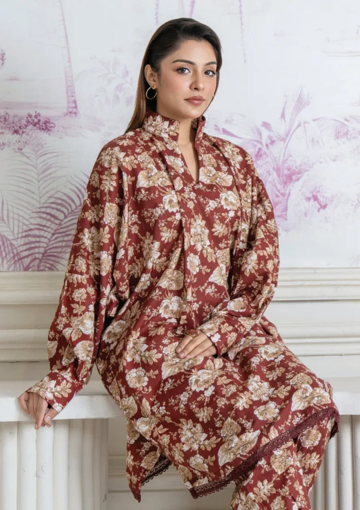 Meerak Lustre Botanical Bloom 25 Luxury Lawn Collection - Image 2