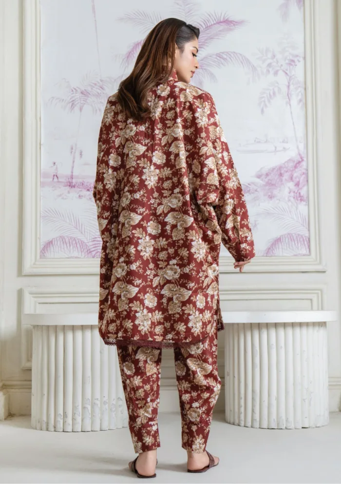 Meerak Lustre Botanical Bloom 25 Luxury Lawn Collection - Image 3
