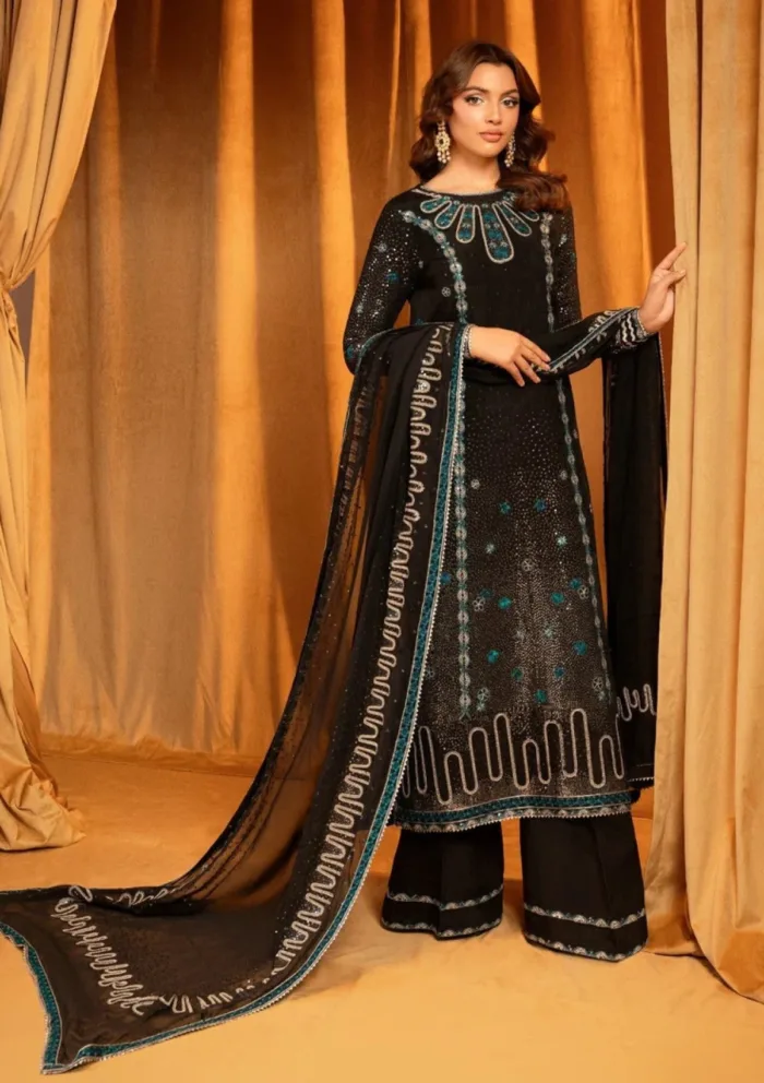 Meeral Ebene Luxury Festive Luxury Lawn Collection - Image 3
