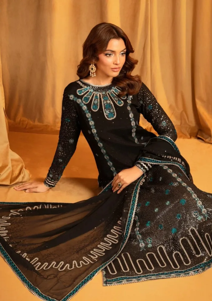 Meeral Ebene Luxury Festive Luxury Lawn Collection - Image 4