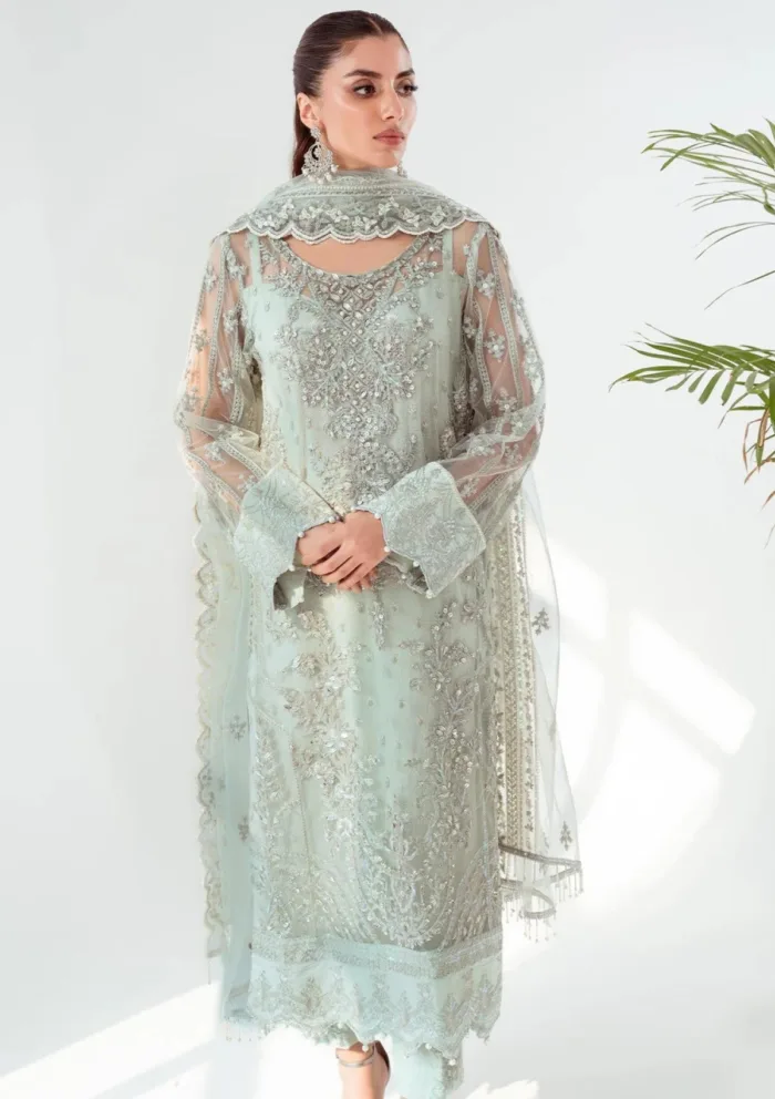 Meeral Kyra Luxury Festive Lawn Collection - Image 4