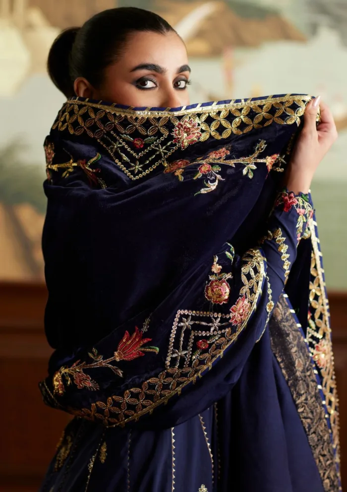 Mina Hasan Raniya Velvet Luxe Luxury Lawn Collection - Image 4