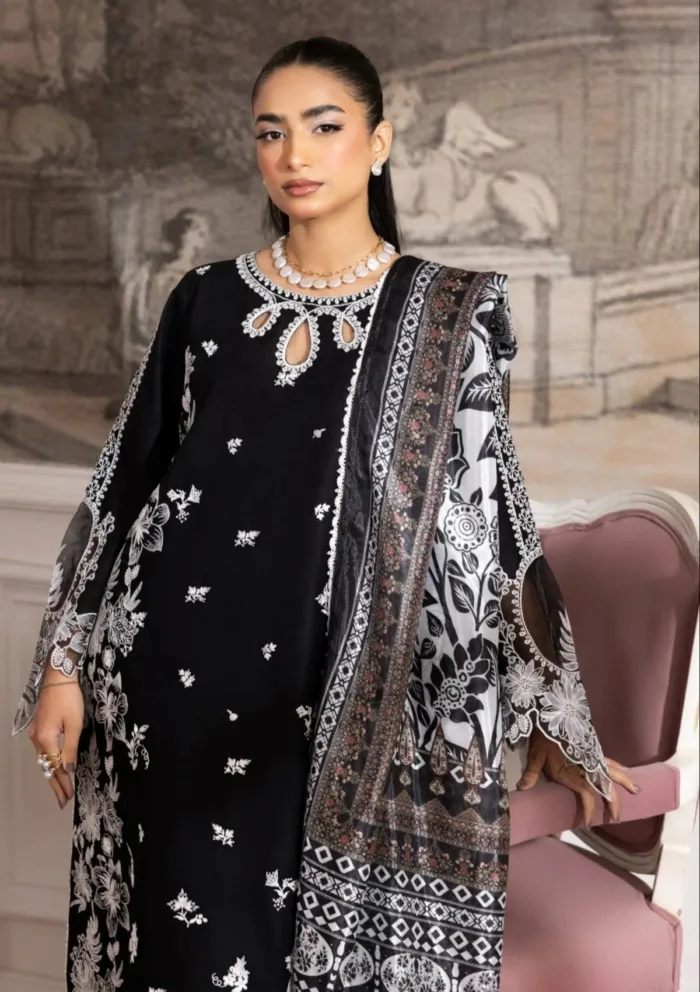 Mohagni Eid Edit 25 ZE 05 Gulkari Luxury Lawn Collection - Image 3