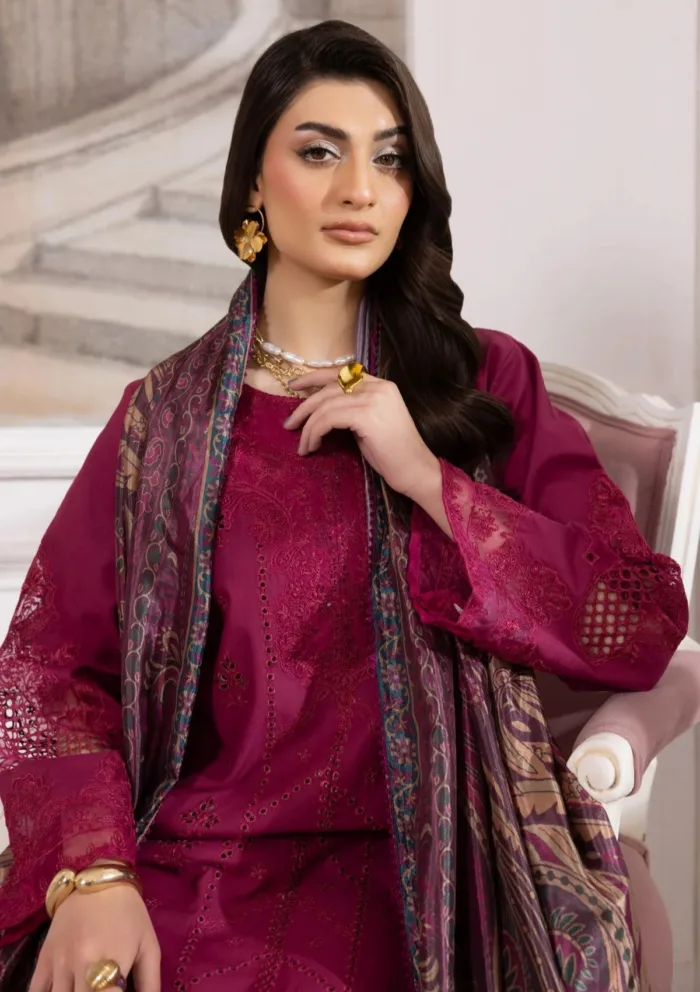 Mohagni Eid Edit 25 ZE 06 Gulkari Luxury Lawn Collection - Image 4