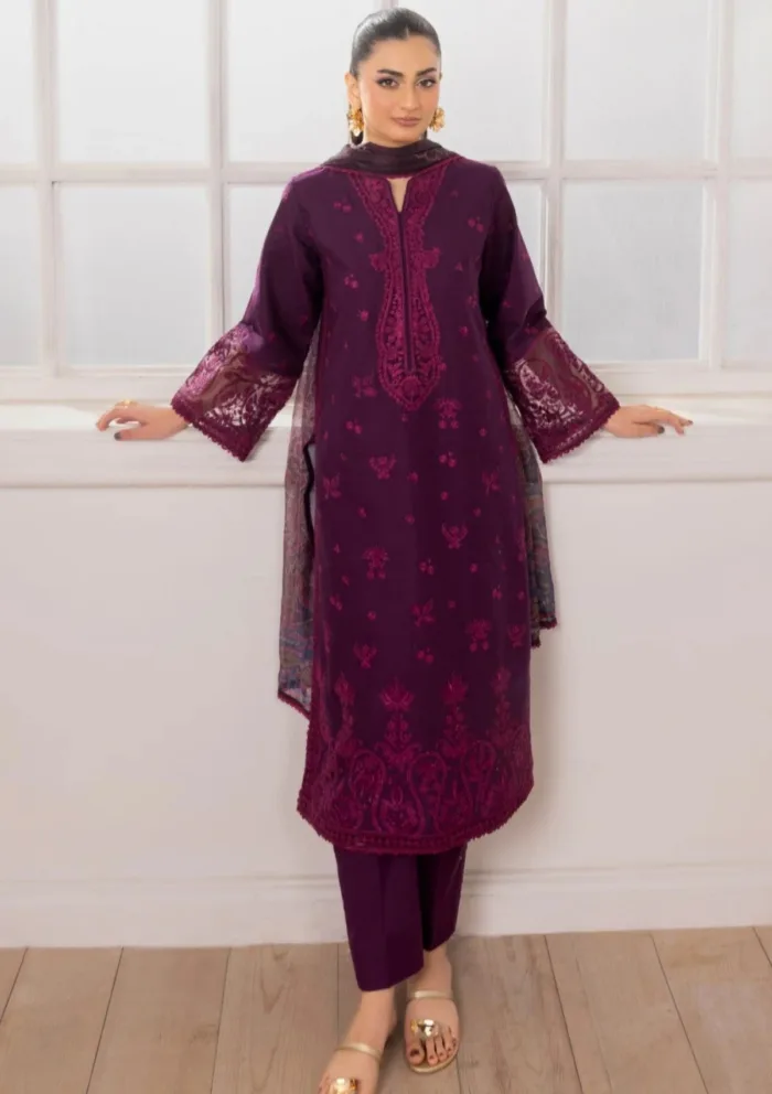 Mohagni Eid Edit 25 ZE 07 Gulkari Luxury Lawn Collection - Image 3