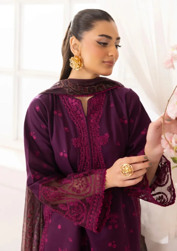 Mohagni Eid Edit 25 ZE 07 Gulkari Luxury Lawn Collection - Image 4