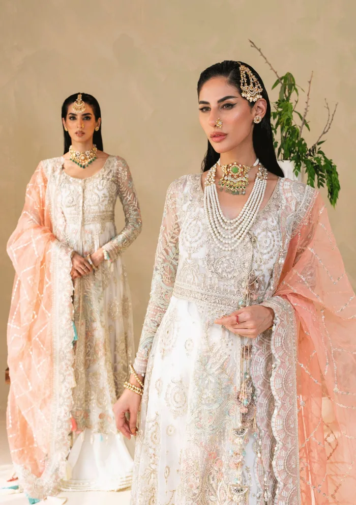 Muneefa Naz Ivory D 01 Raha Luxury Lawn Collection - Image 2