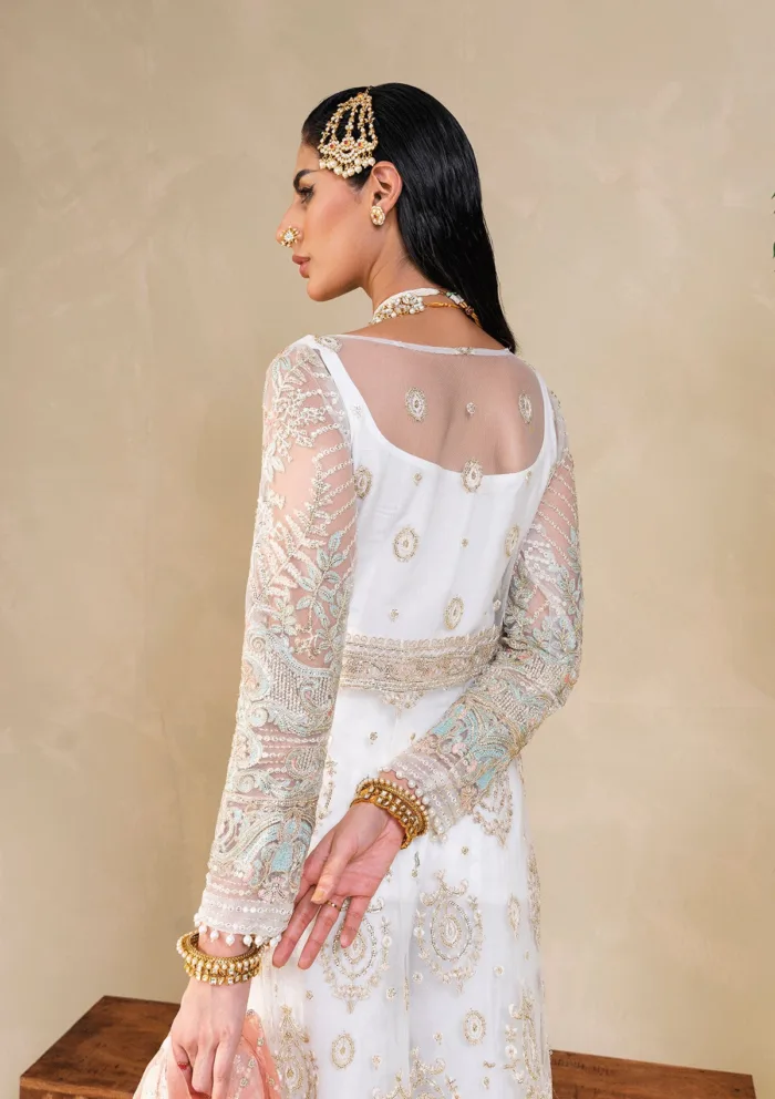 Muneefa Naz Ivory D 01 Raha Luxury Lawn Collection - Image 6
