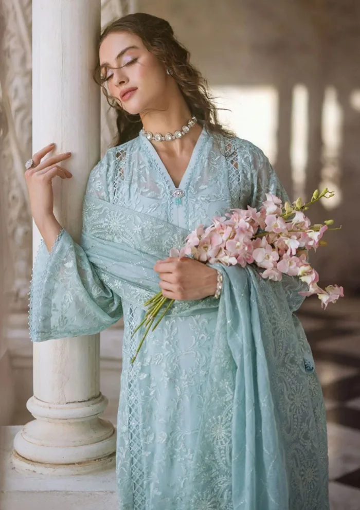 Mushq FIZZA Saughaat Chikankari Luxury Lawn Collection - Image 2