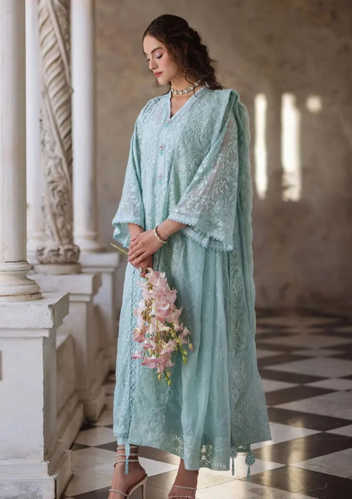Mushq FIZZA Saughaat Chikankari Luxury Lawn Collection - Image 3