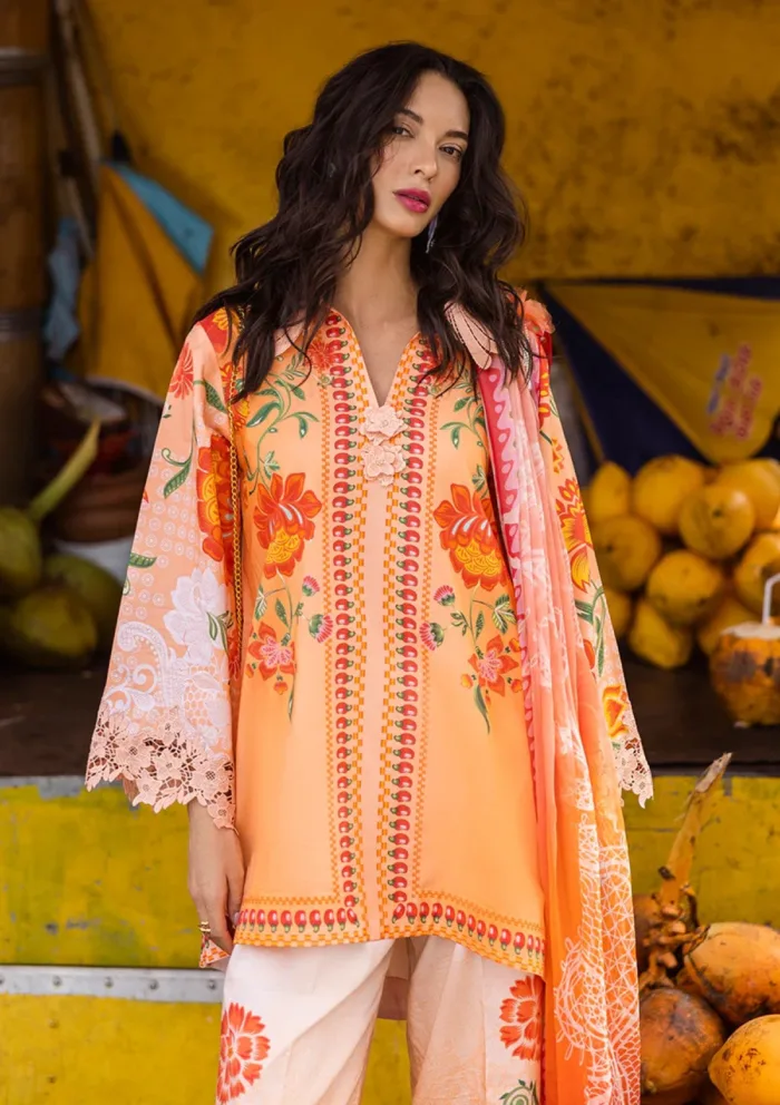 Mushq La Dolce Prints D 2B Noemi Hemline Luxury Lawn Collection - Image 3