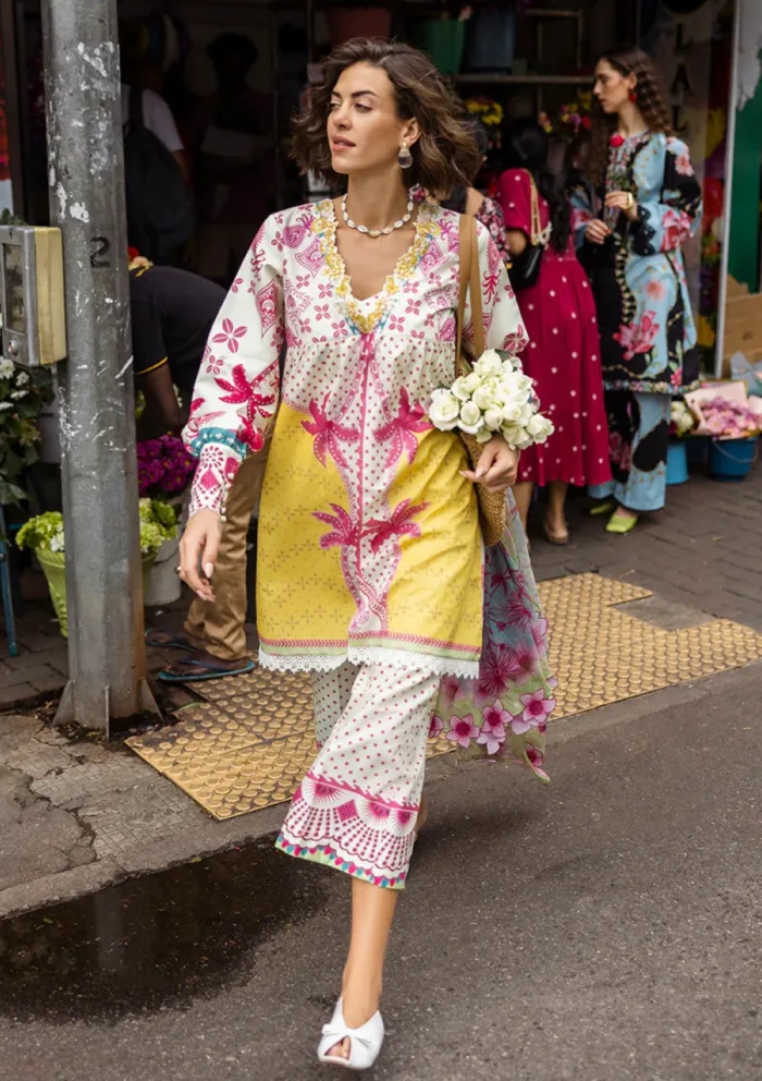 Mushq La Dolce Prints D 6A Sabrina Hemline Luxury Lawn Collection - Image 4