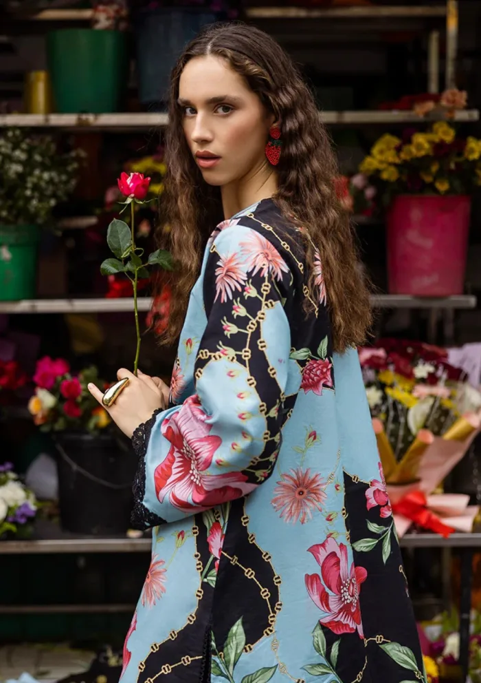 Mushq La Dolce Prints D 8A Renata Hemline Luxury Lawn Collection - Image 4