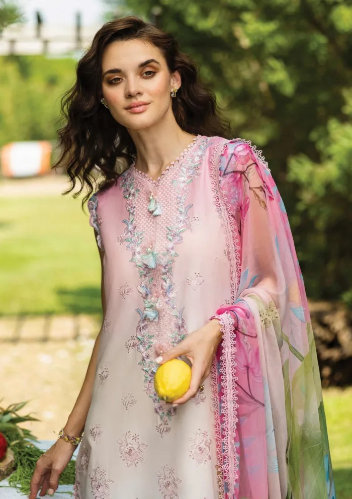 Mushq MC25 02 Sorriso Solace Ombre Chikankari Luxury Lawn Collection - Image 2