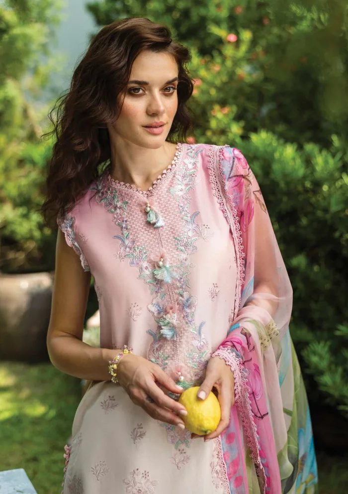 Mushq MC25 02 Sorriso Solace Ombre Chikankari Luxury Lawn Collection - Image 4