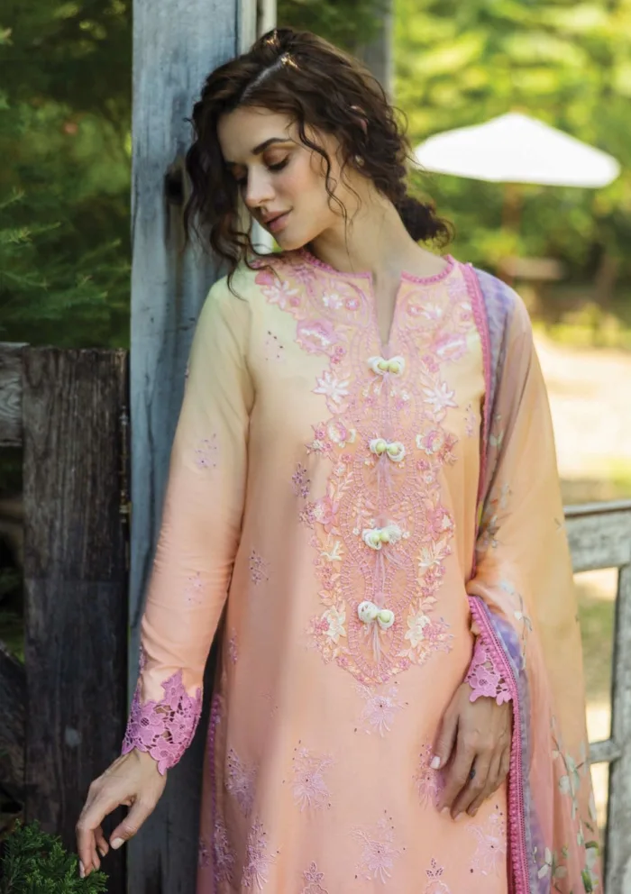 Mushq MC25 04 Risate Solace Ombre Chikankari Luxury Lawn Collection - Image 2
